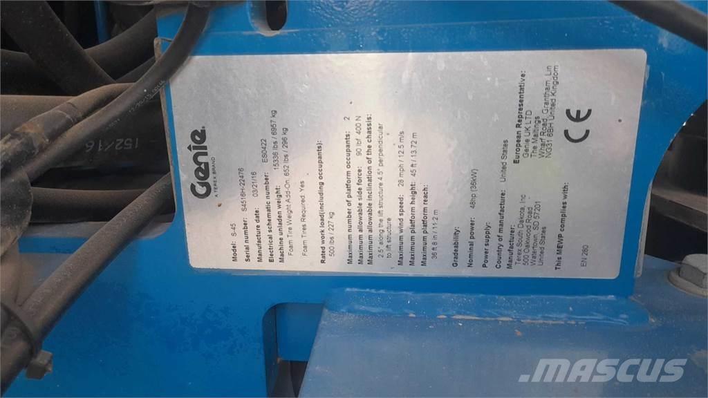 Genie S45 Teleskopické plošiny