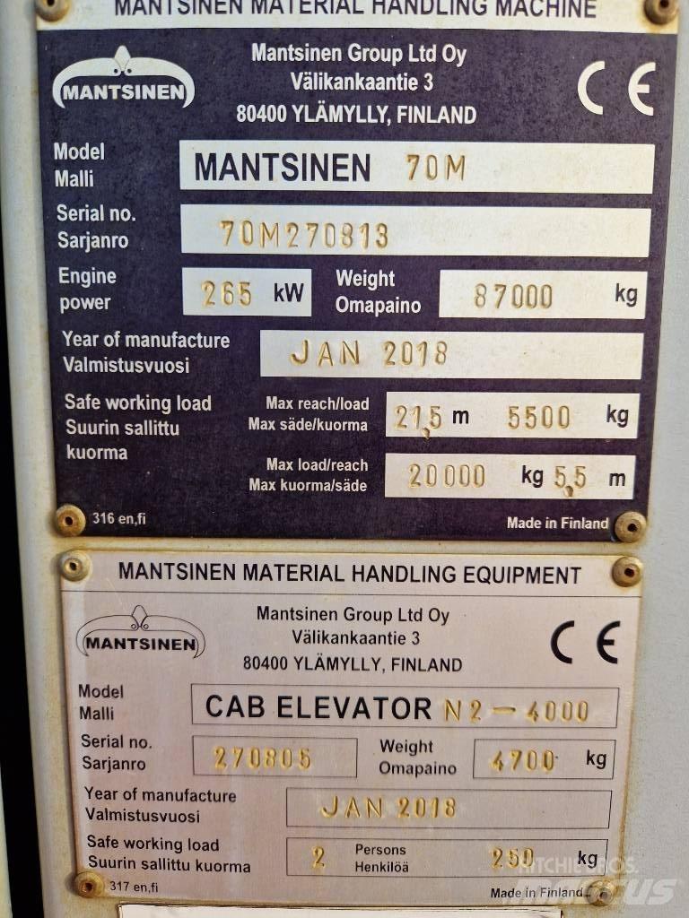 Mantsinen 70M Manipulácia s materiálom - ostatné