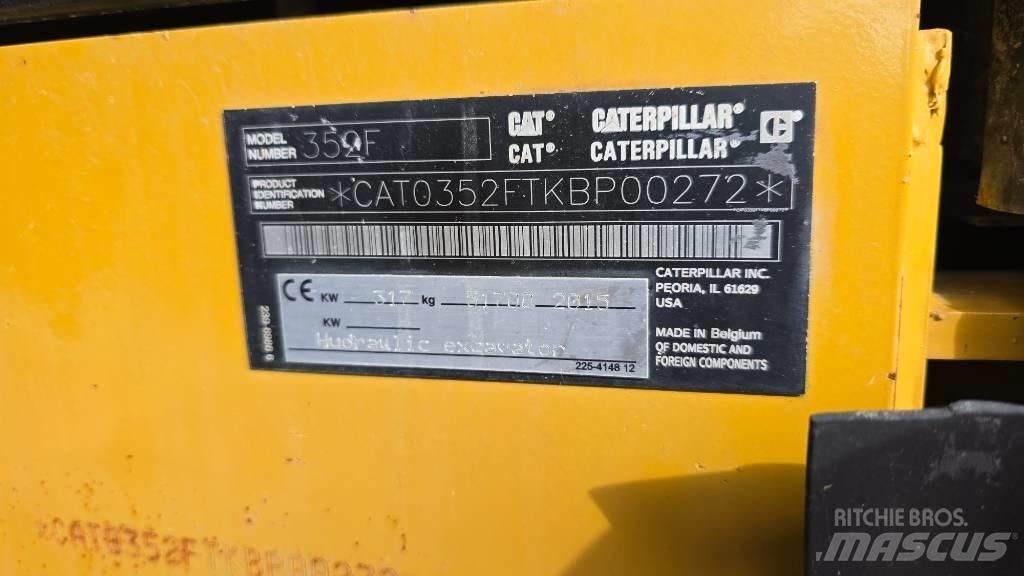 CAT 352 F Pásové rýpadlá