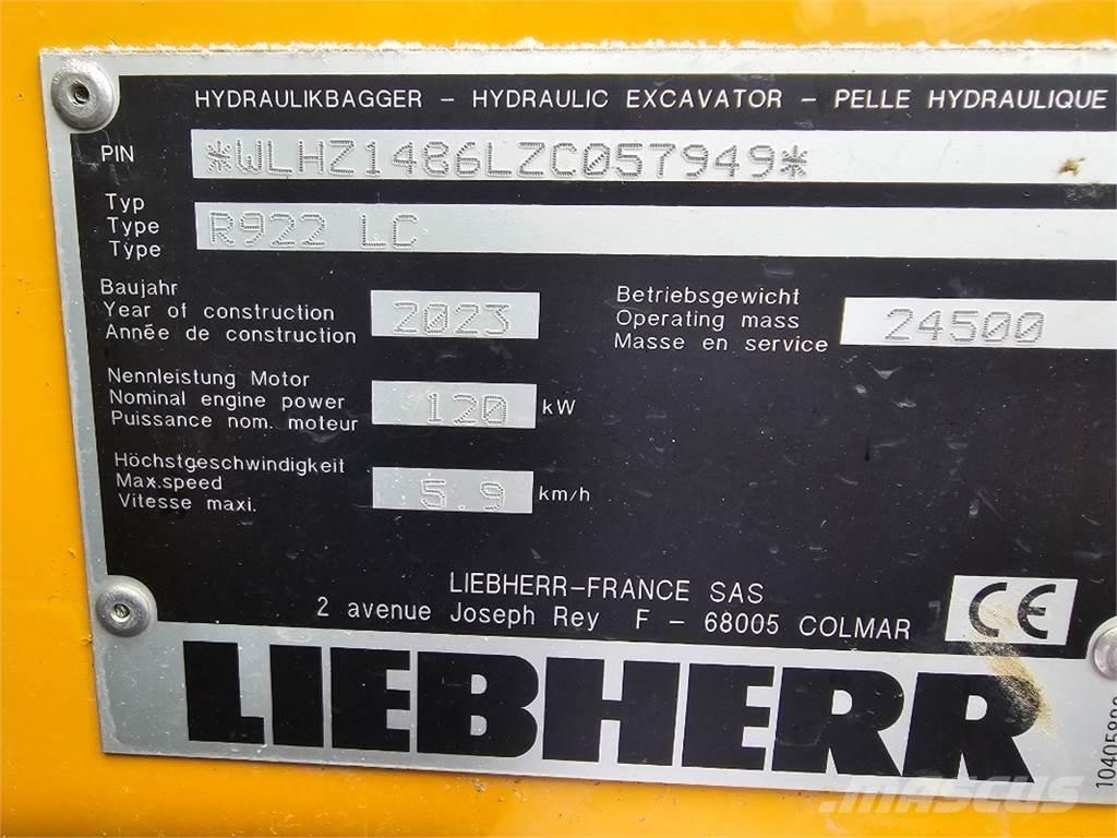 Liebherr R922 Pásové rýpadlá