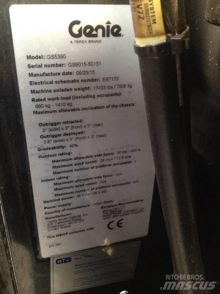 Genie GS 5390 Nožnicové zdvíhacie plošiny