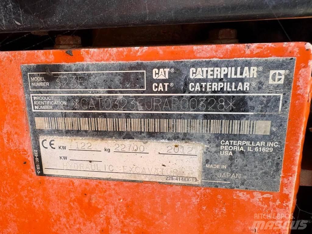 CAT 323E Pásové rýpadlá