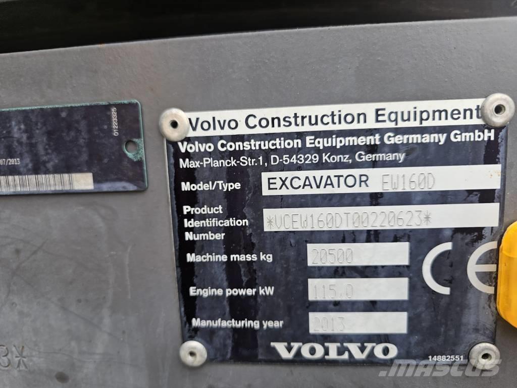 Volvo EW 160 D Kolesové rýpadlá