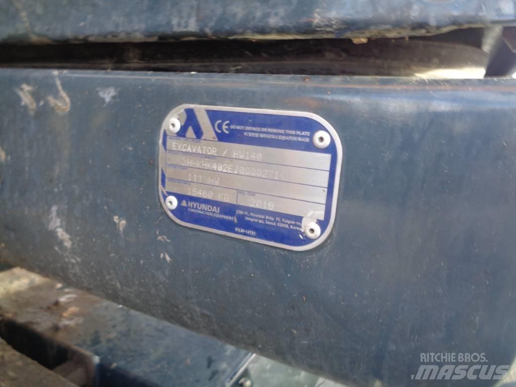 Hyundai HW 140 Kolesové rýpadlá