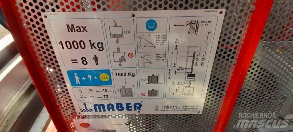  MABER MB A 800 Navijaky, kladkostroje a stavebné výťahy