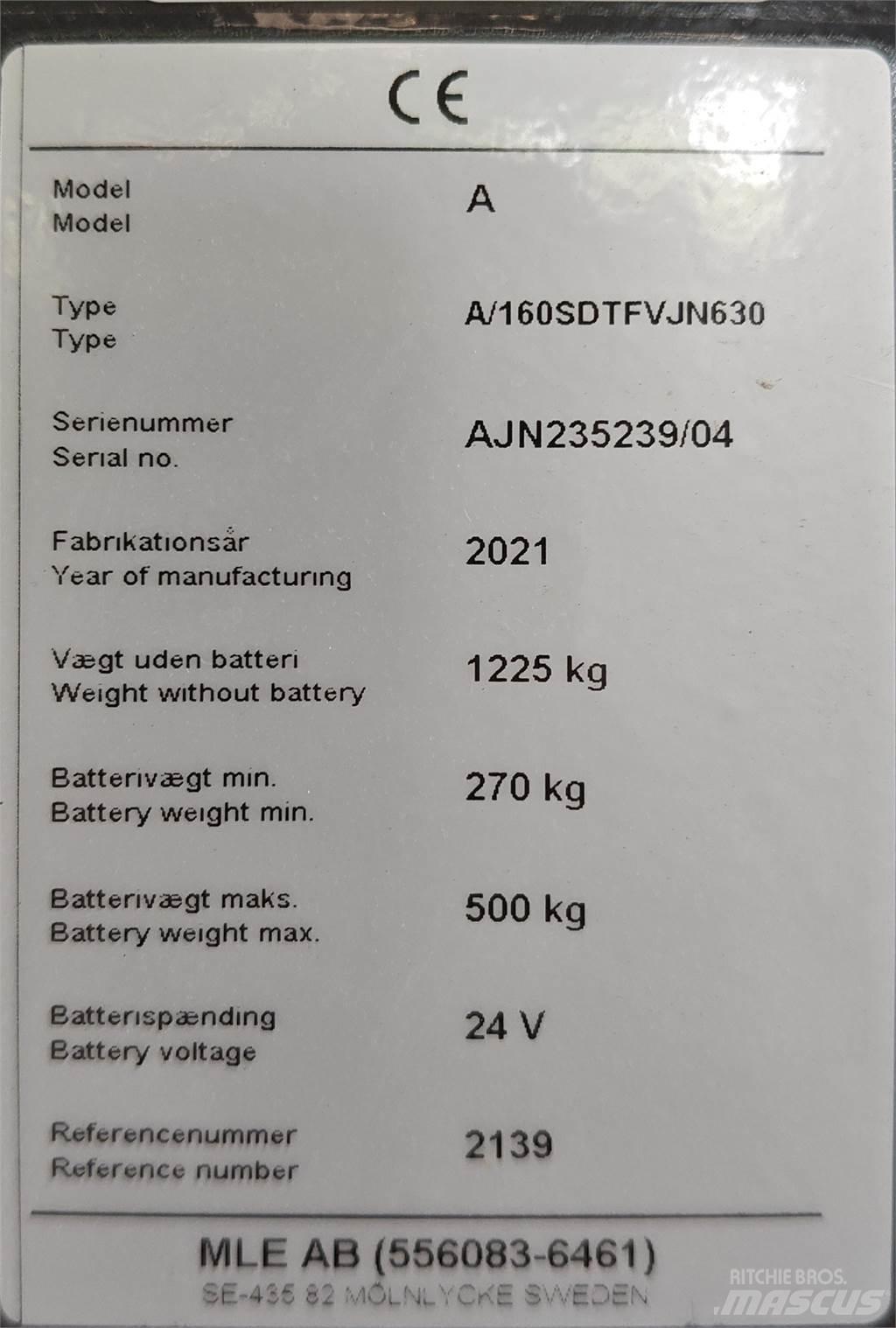 Atlet 160SDTFV Nízkozdvižný vozík s plošinou