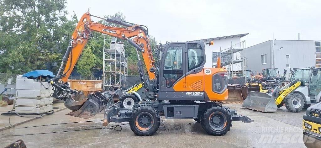 Doosan DX 100 W-7 Kolesové rýpadlá