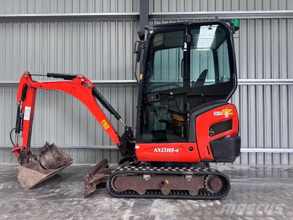 Kubota KX 018-4 Mini rýpadlá < 7t