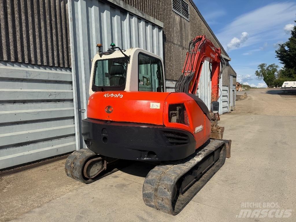 Kubota KX 080 Midi rýpadlá 7 t - 12 t