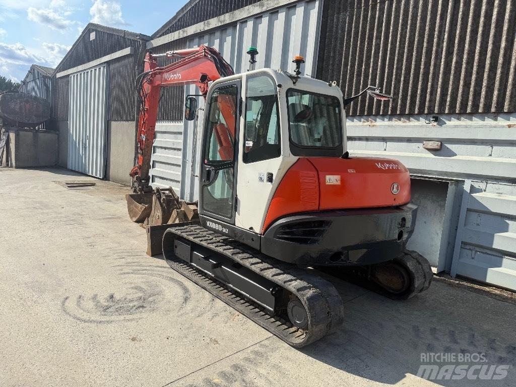 Kubota KX 080 Midi rýpadlá 7 t - 12 t