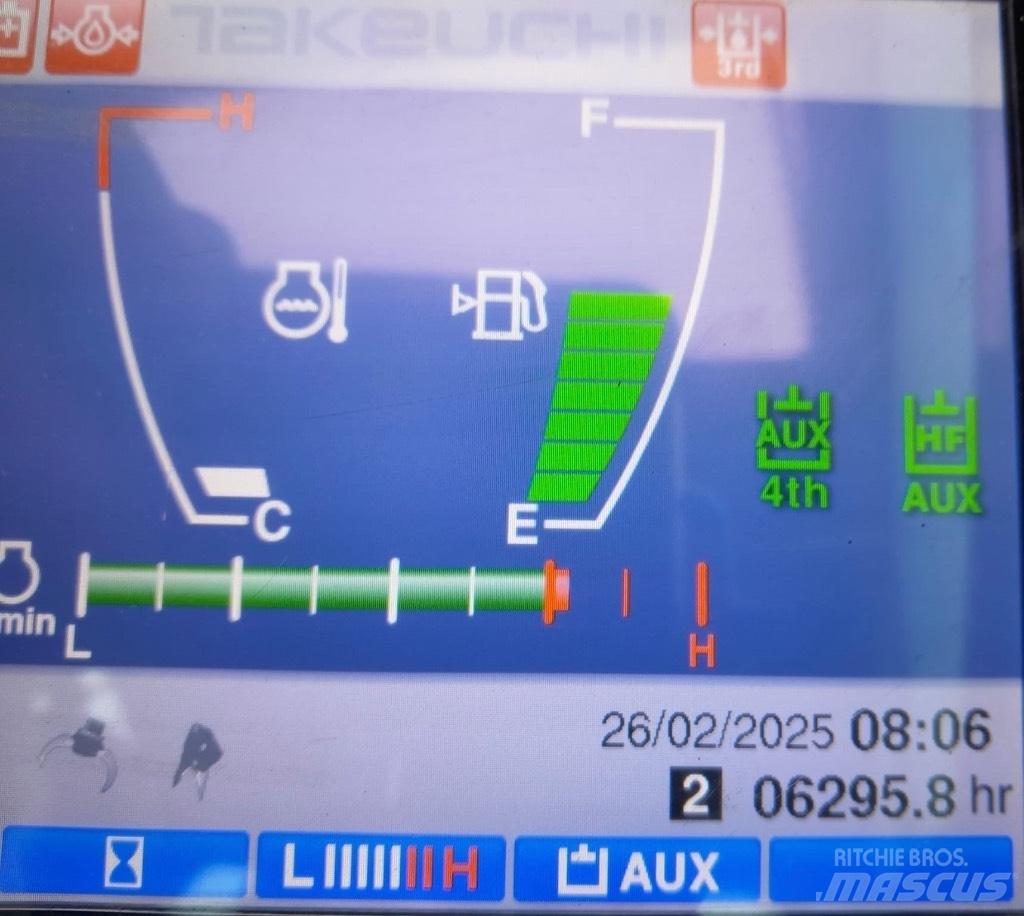 Takeuchi TB 260 Mini rýpadlá < 7t