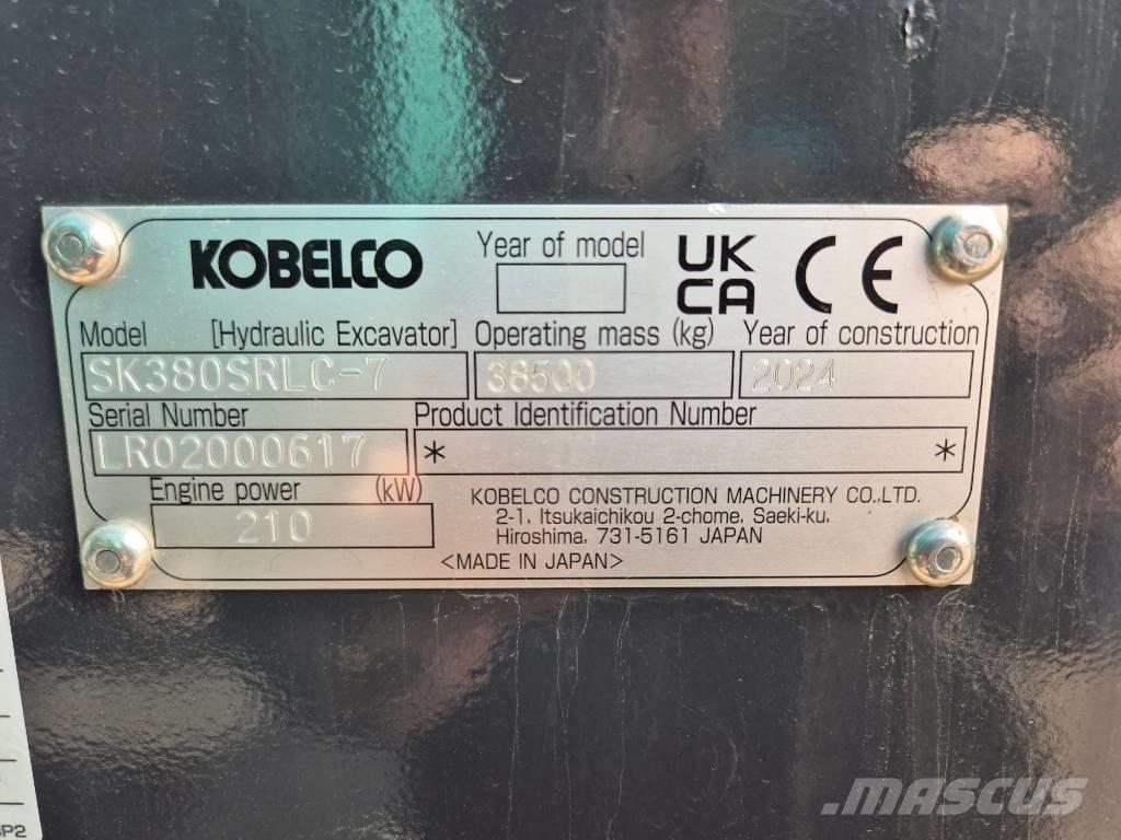Kobelco SK380SRLC Pásové rýpadlá