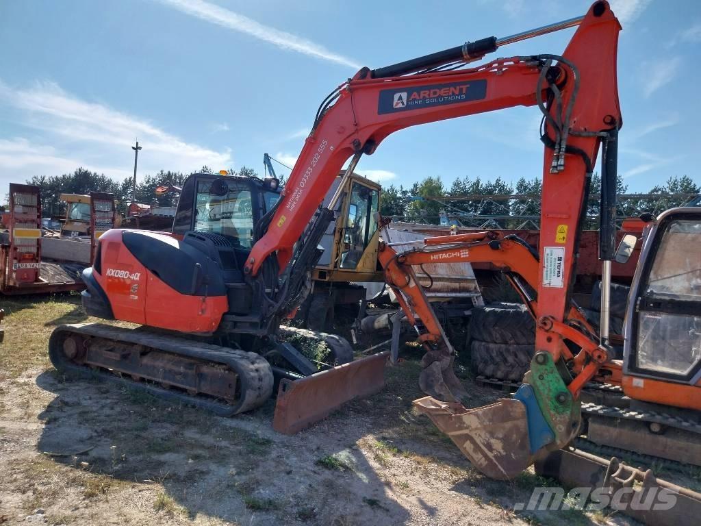 Kubota KX 080-4 Midi rýpadlá 7 t - 12 t