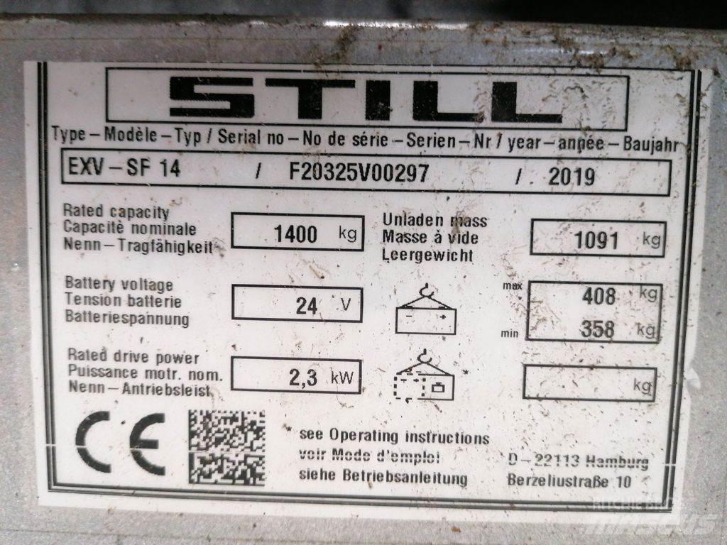 Still EXV-SF14 Ručne vedené vysokozdvižné vozíky