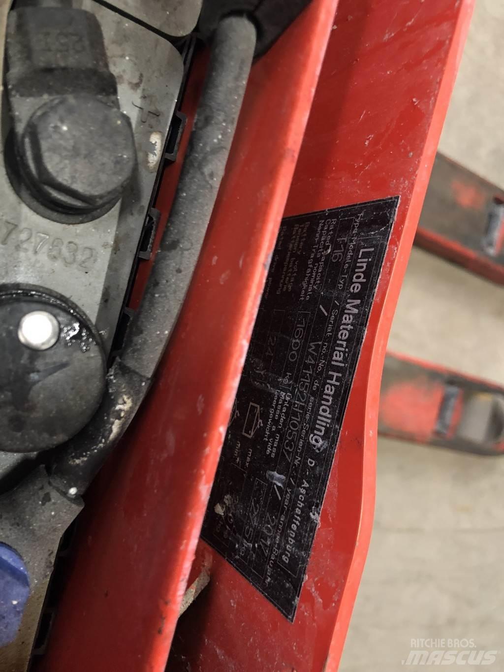 Linde T16 Nízkozdvižný vozík