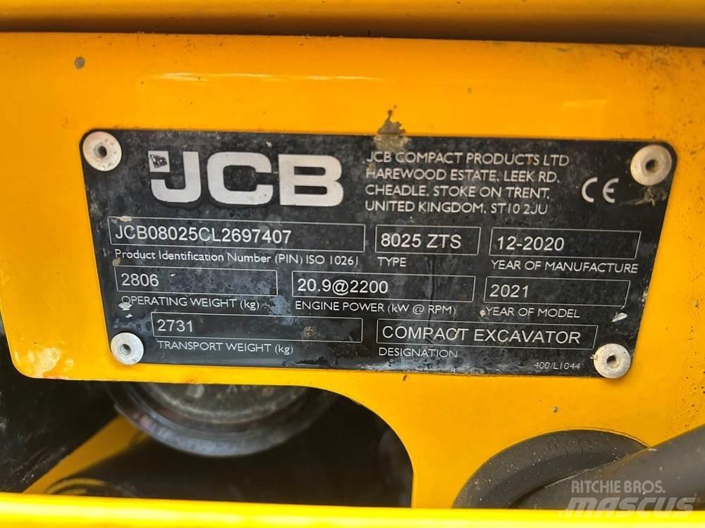 JCB 8025 Mini rýpadlá < 7t