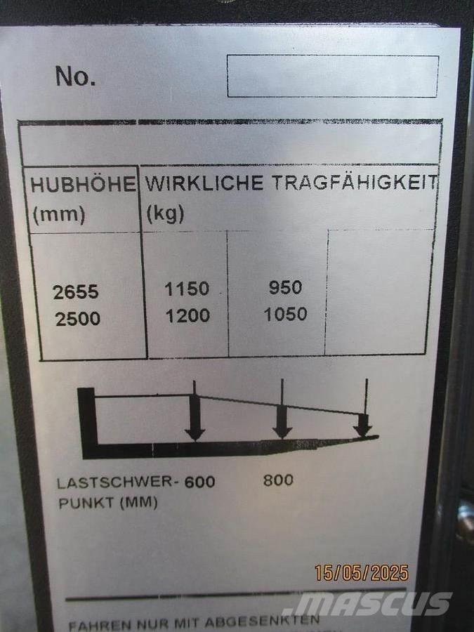 BT SWE 120 Ručne vedené vysokozdvižné vozíky