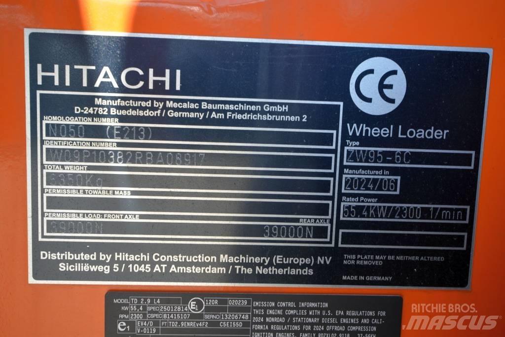 Hitachi ZW 95-6 C Kolesové nakladače