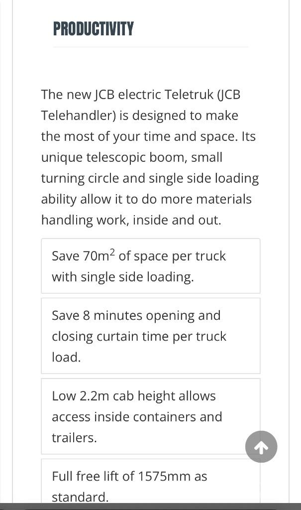 JCB 30-19 E Akumulátorové vozíky