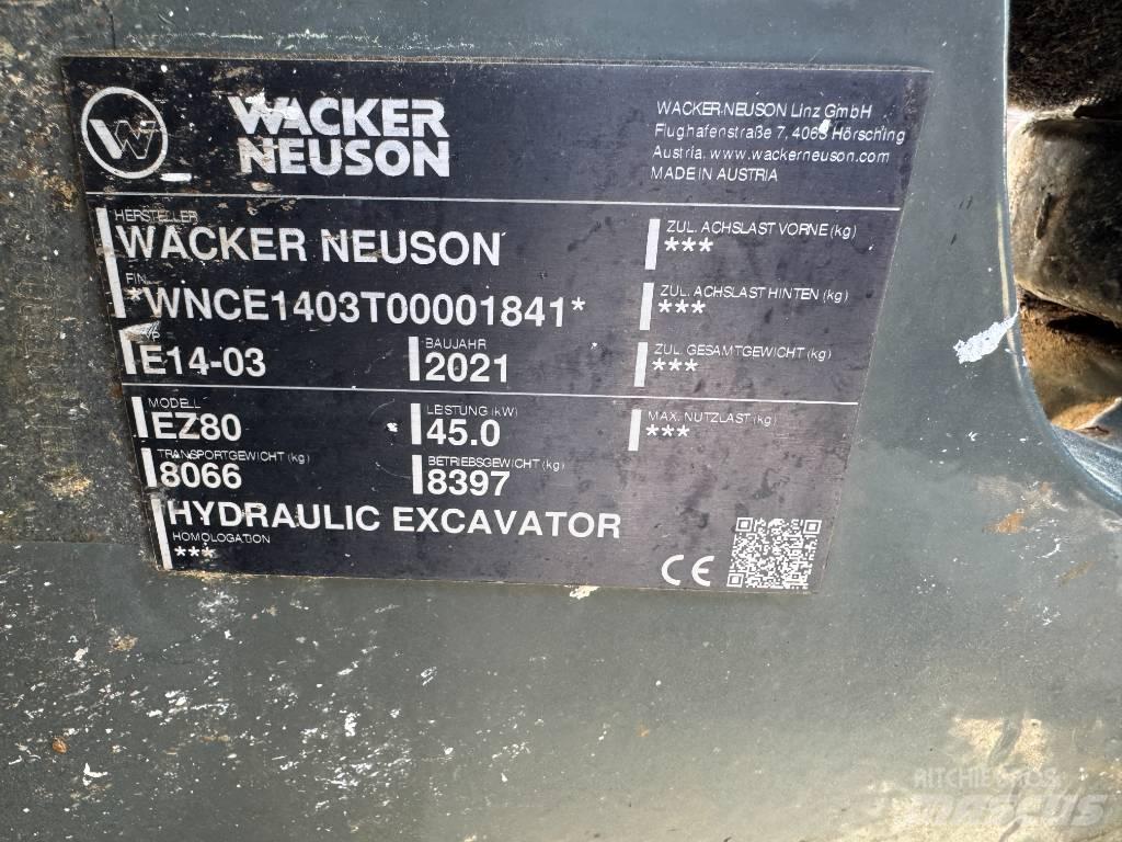 Wacker Neuson EZ80 Pásové rýpadlá