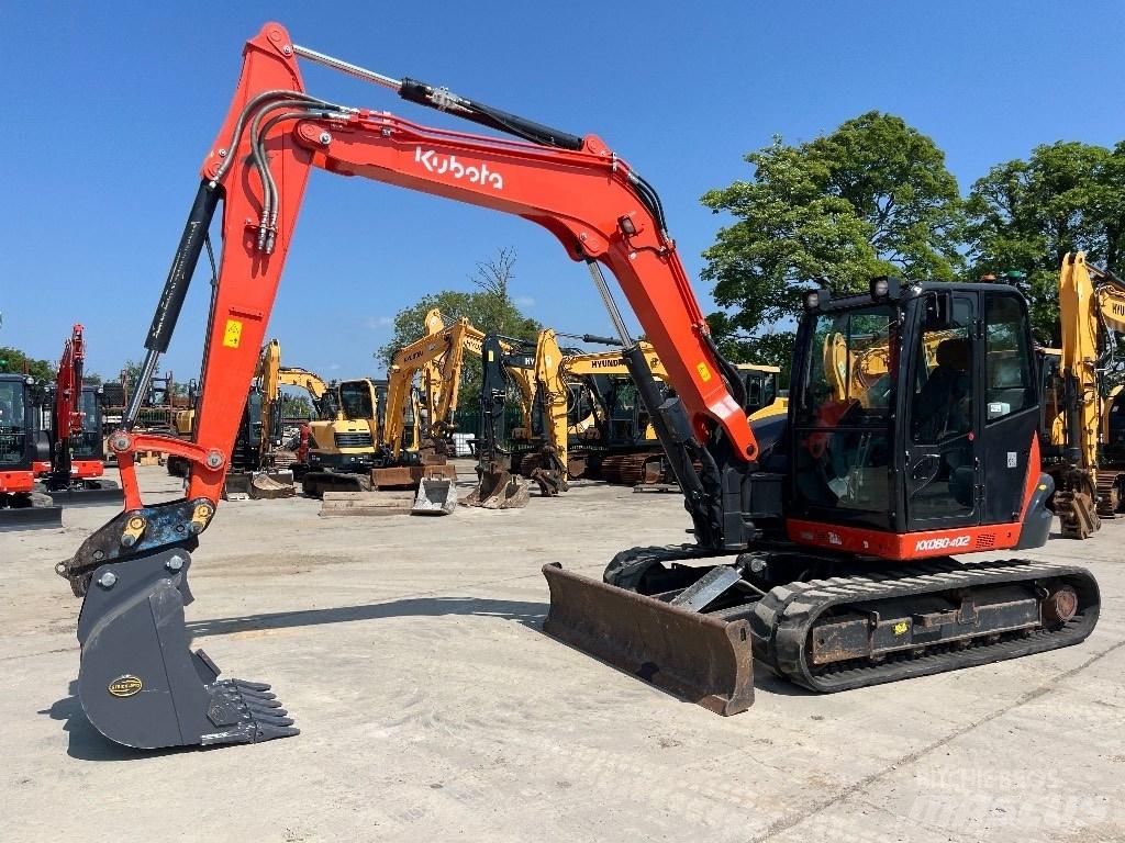 Kubota KX 080-4 Midi rýpadlá 7 t - 12 t