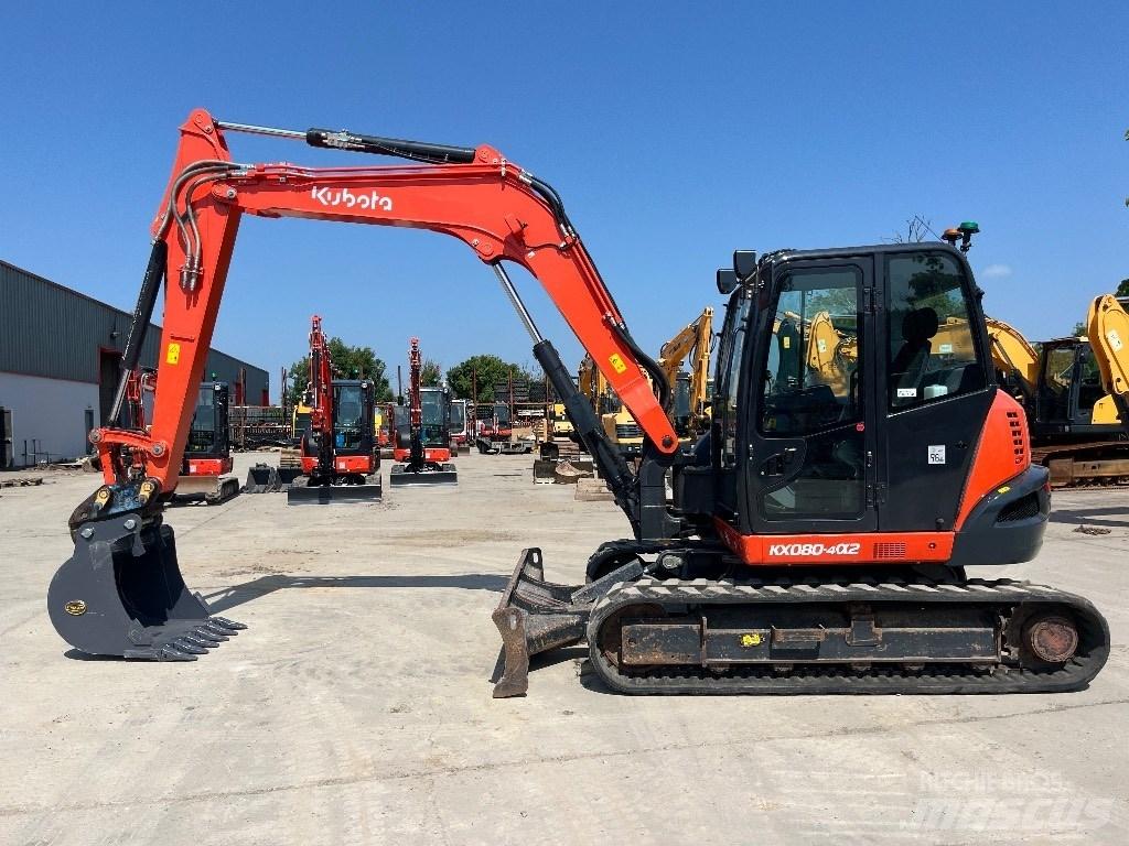 Kubota KX 080-4 Midi rýpadlá 7 t - 12 t