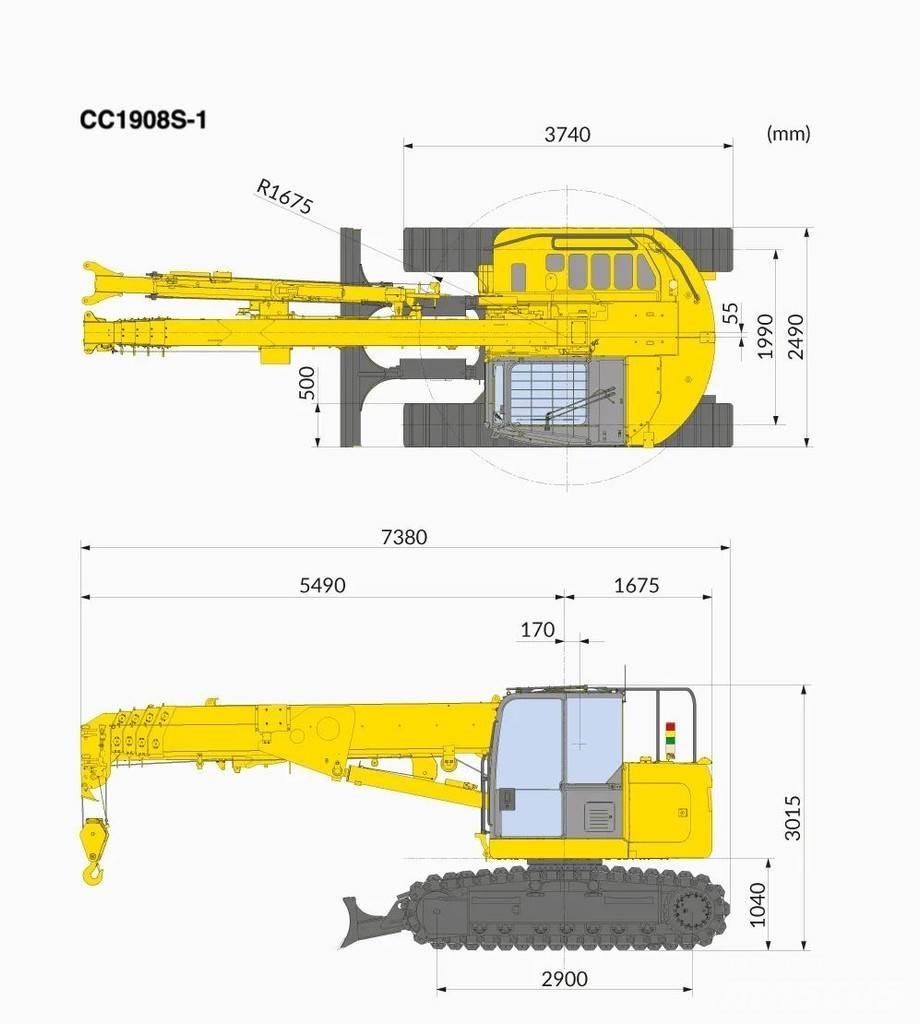 Maeda CC1908 Pásové žeriavy