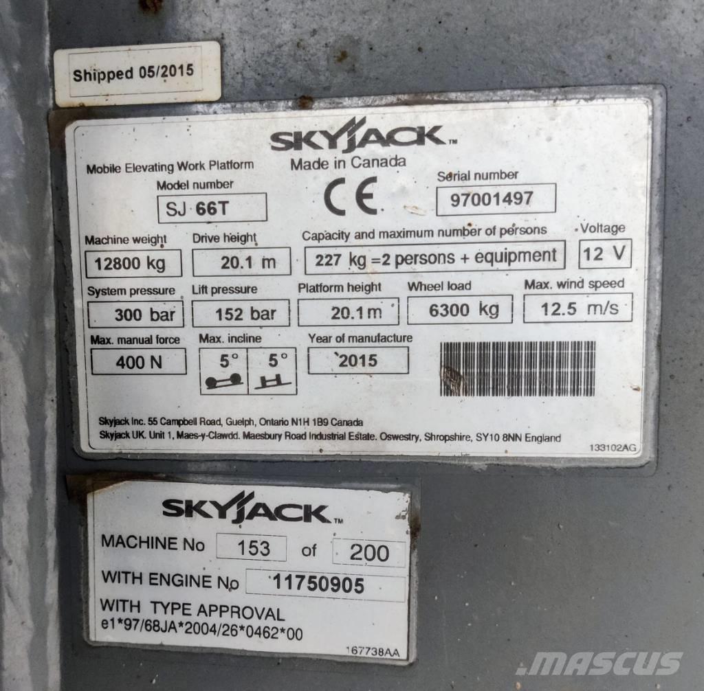 SkyJack SJ 66 T Kĺbové plošiny