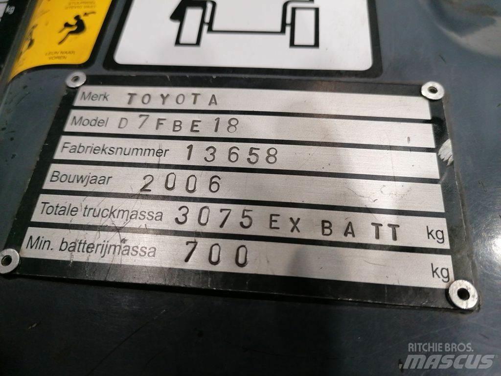Toyota 7FBEF18 Akumulátorové vozíky