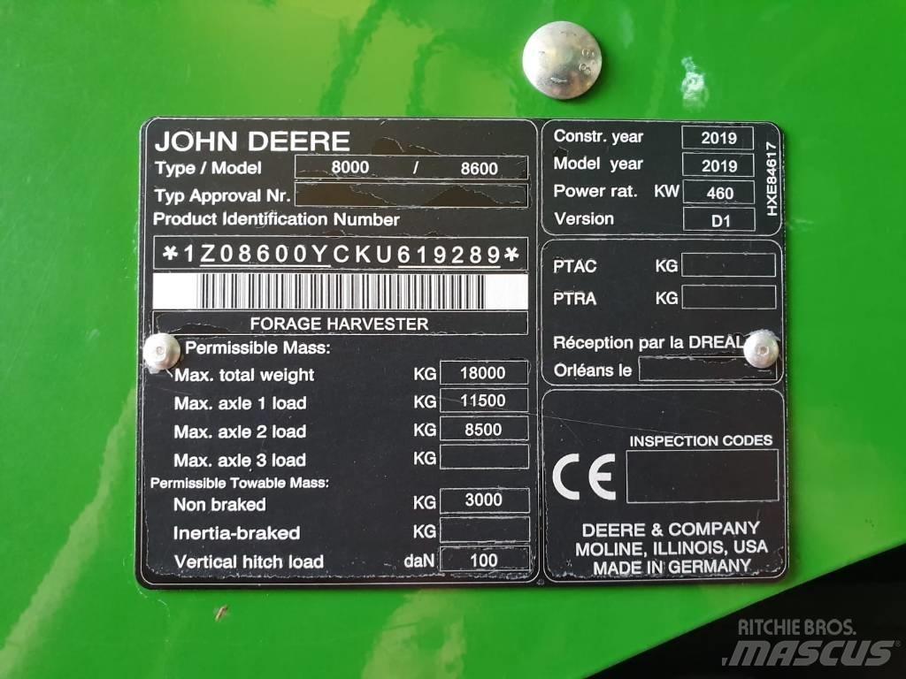 John Deere 8600I Žacie rezačky