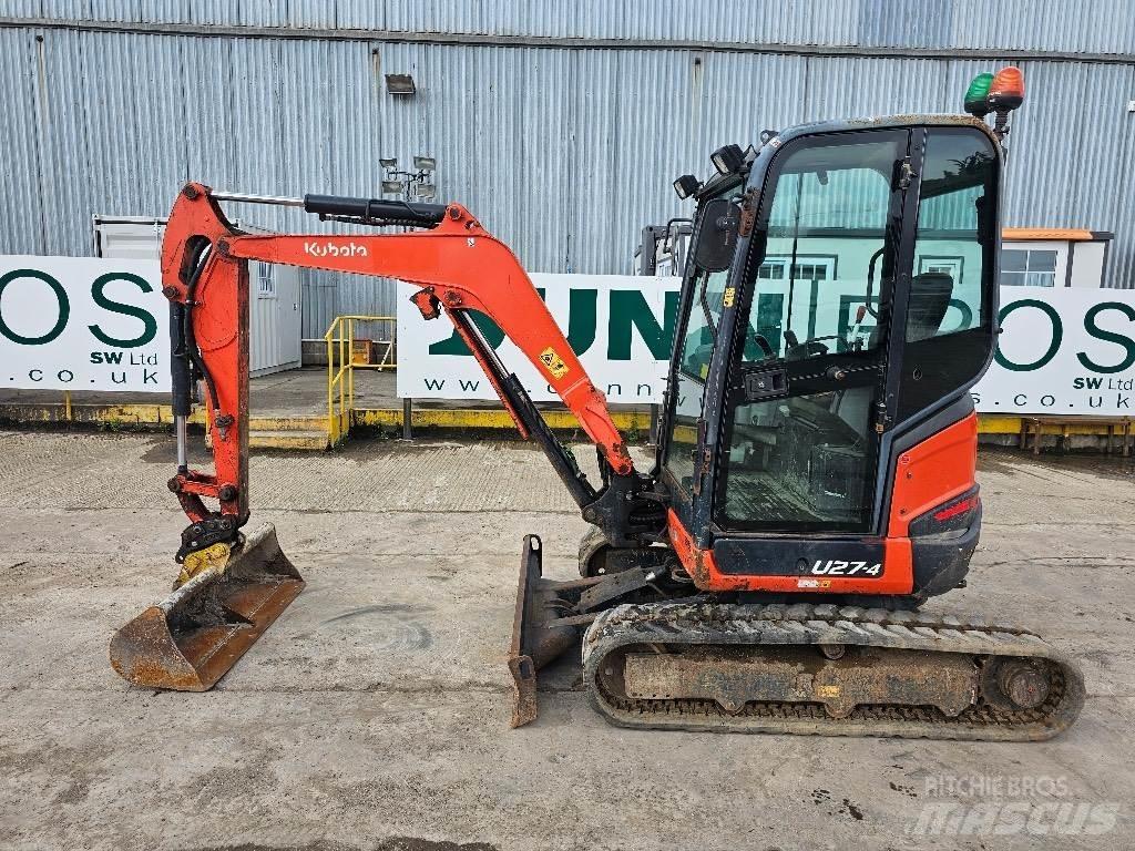 Kubota U 27-4 Mini rýpadlá < 7t