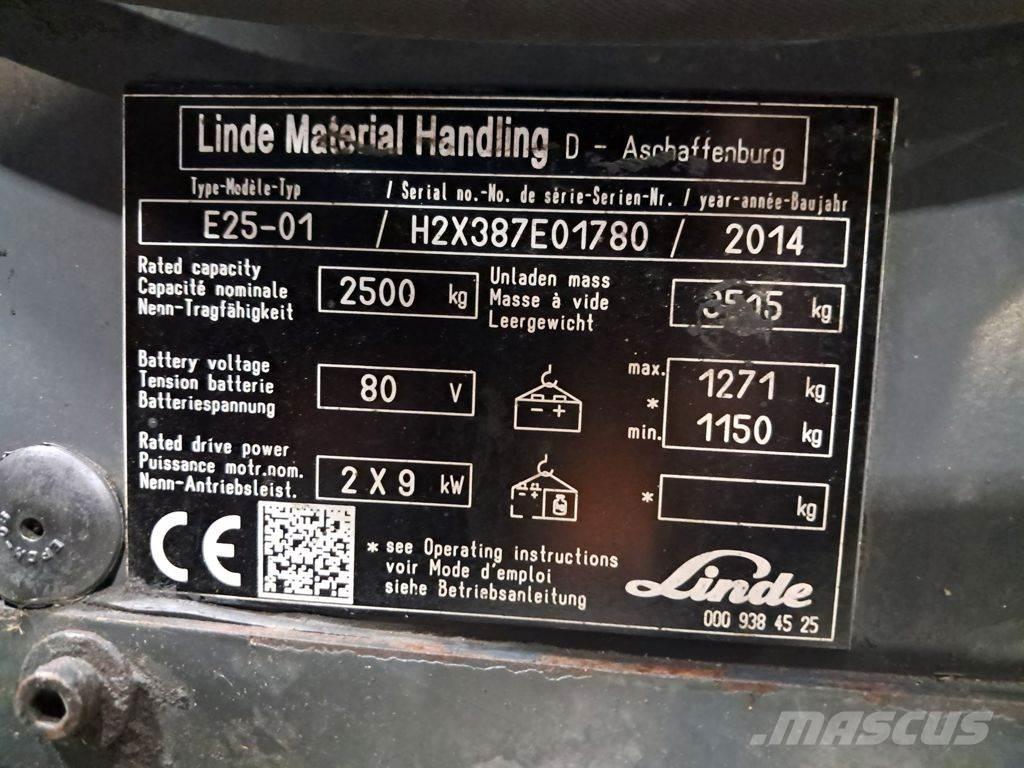 Linde E25-01 Akumulátorové vozíky