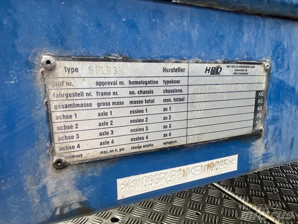 HRD Platform Valníkové návesy/Návesy sa sklápacím bočnicami