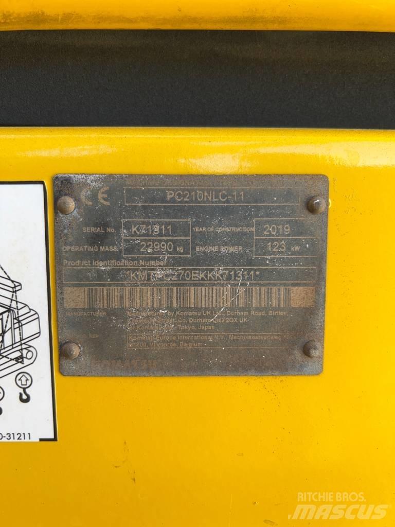 Komatsu PC210NLC-11 Pásové rýpadlá