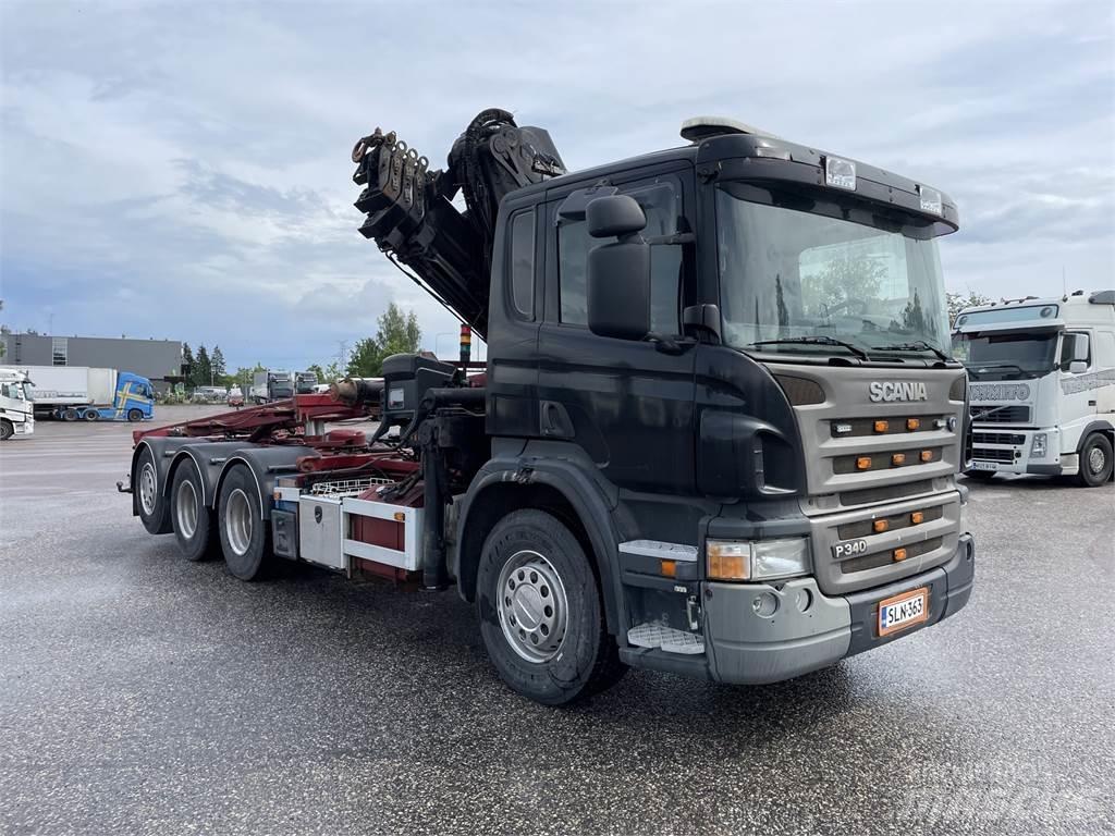 Scania P340 8x4 Autožeriavy, hydraulické ruky