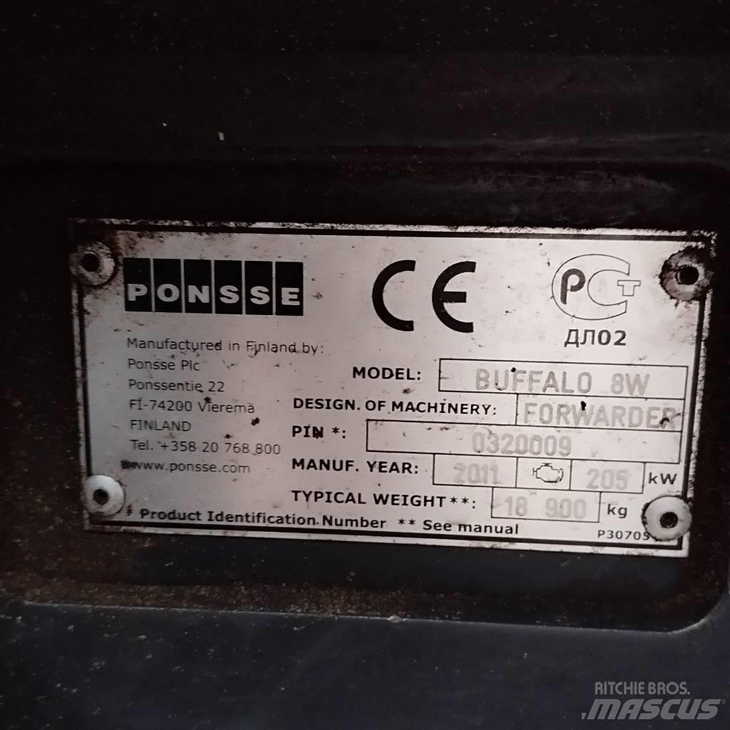 Ponsse Buffalo 8W Lesné traktory