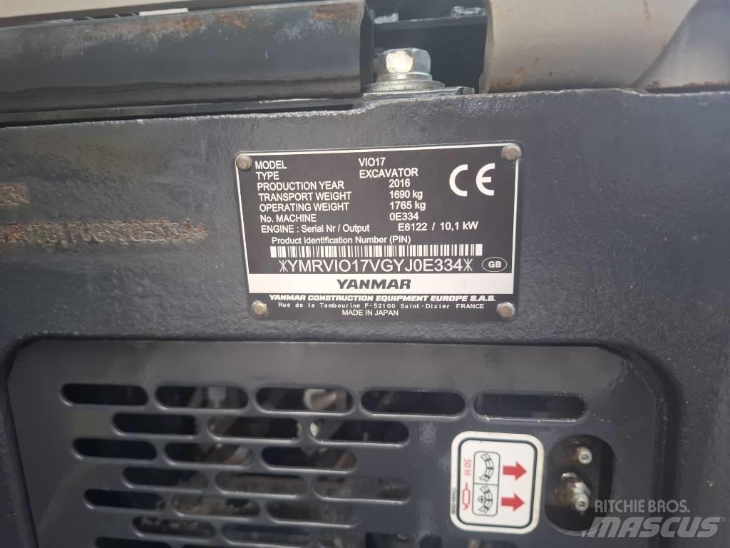 Yanmar Vio 17 Mini rýpadlá < 7t