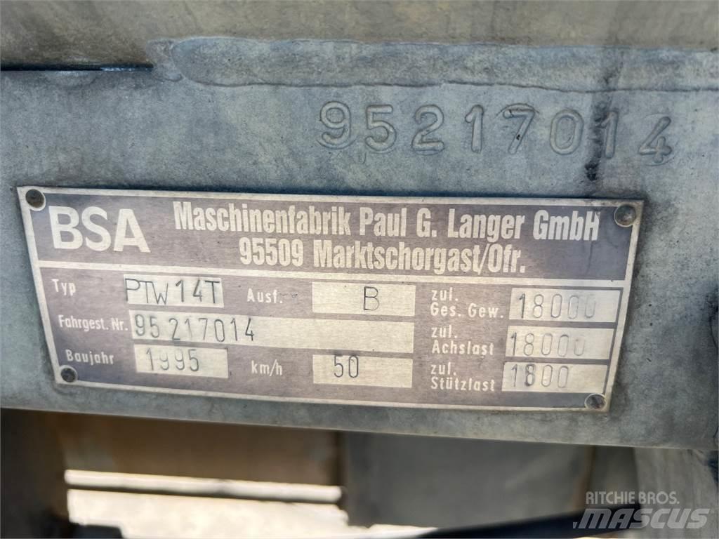 BSA PTW 14 T Aplikačné cisterny