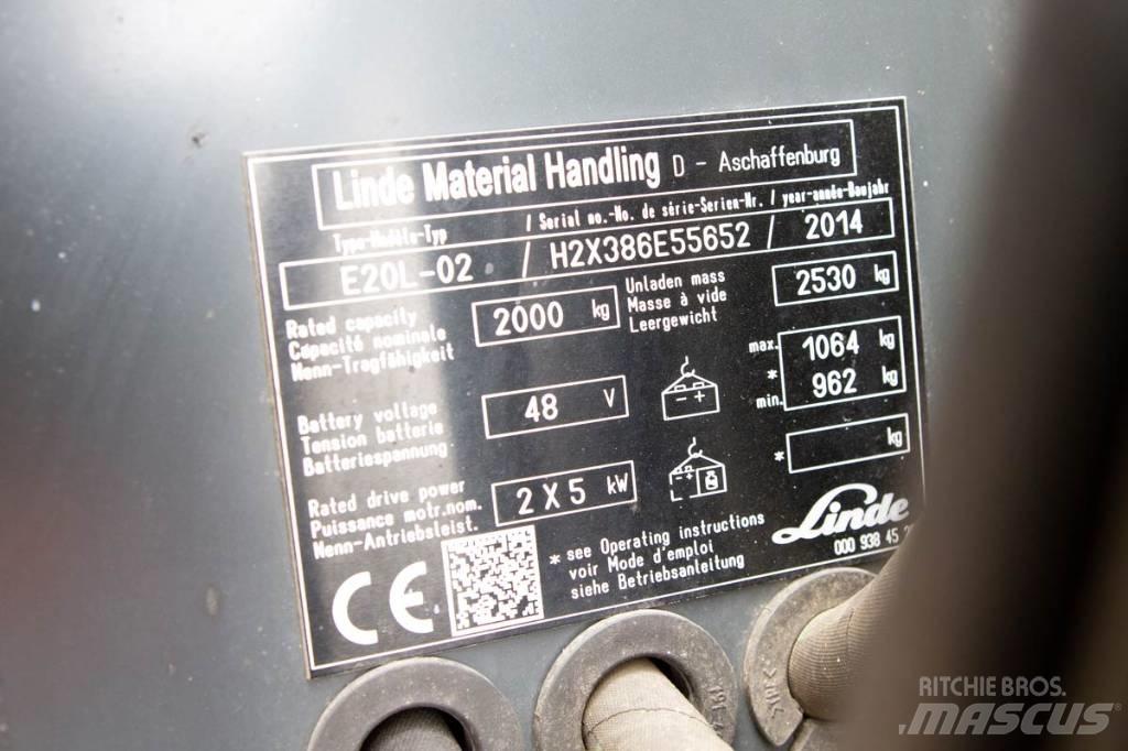 Linde E20L-02 Akumulátorové vozíky
