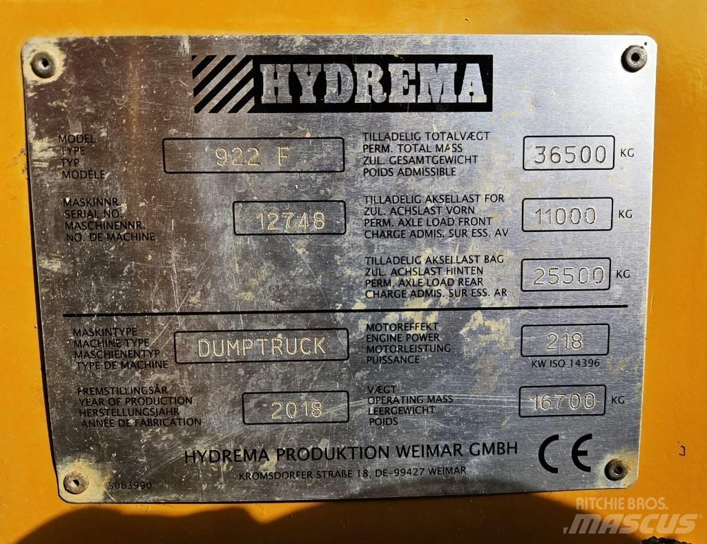Hydrema 922 F Stavebné sklápače
