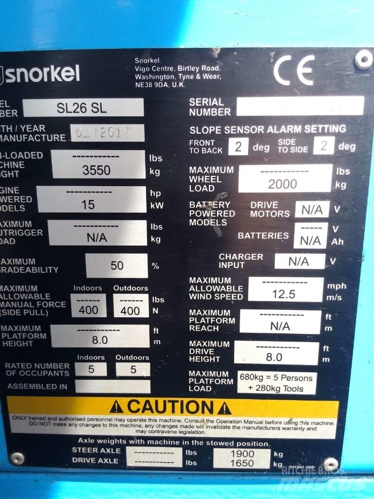 Snorkel SL 26 Kĺbové plošiny