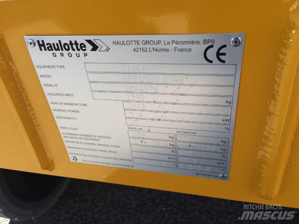 Haulotte Optimum  8 Nožnicové zdvíhacie plošiny