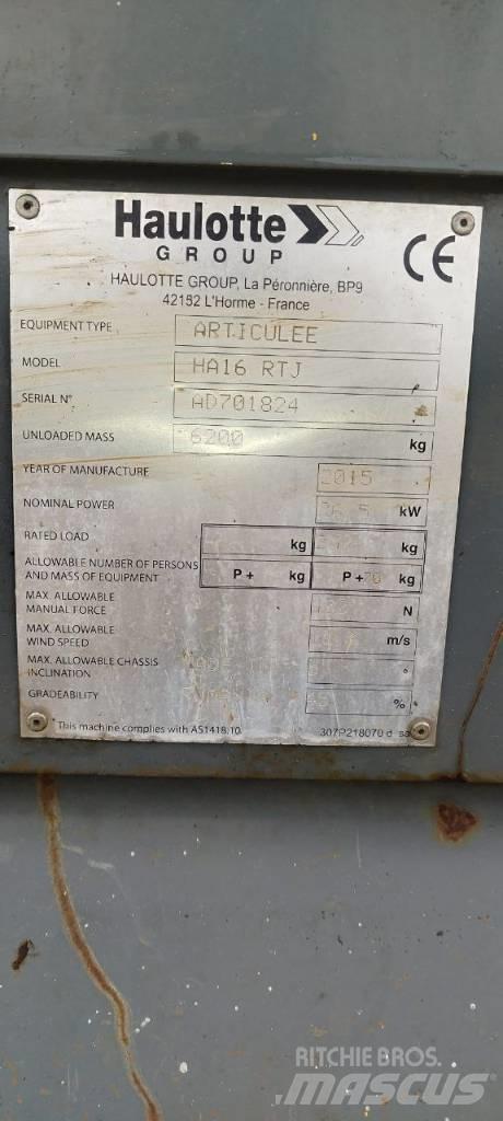 Haulotte HA 16 RTJ Kĺbové plošiny