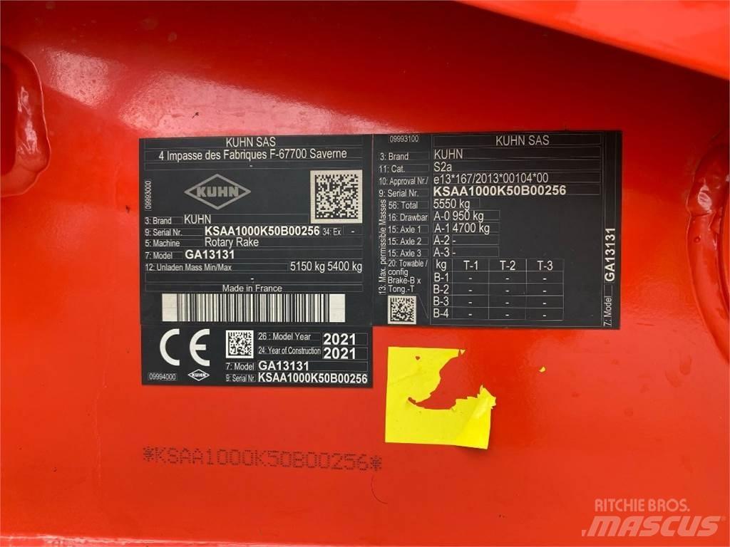 Kuhn GA13131 Riadkovacie žacie stroje