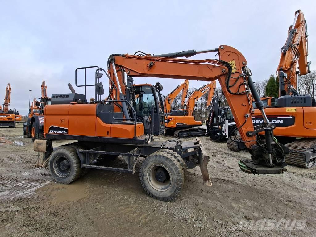 Doosan DX140W-5 Kolesové rýpadlá