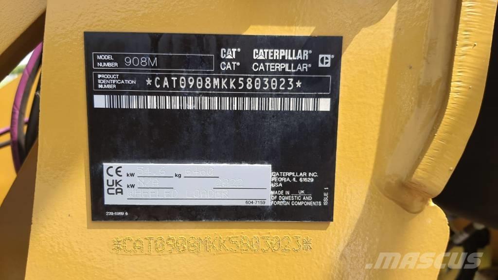 CAT 908M Kolesové nakladače