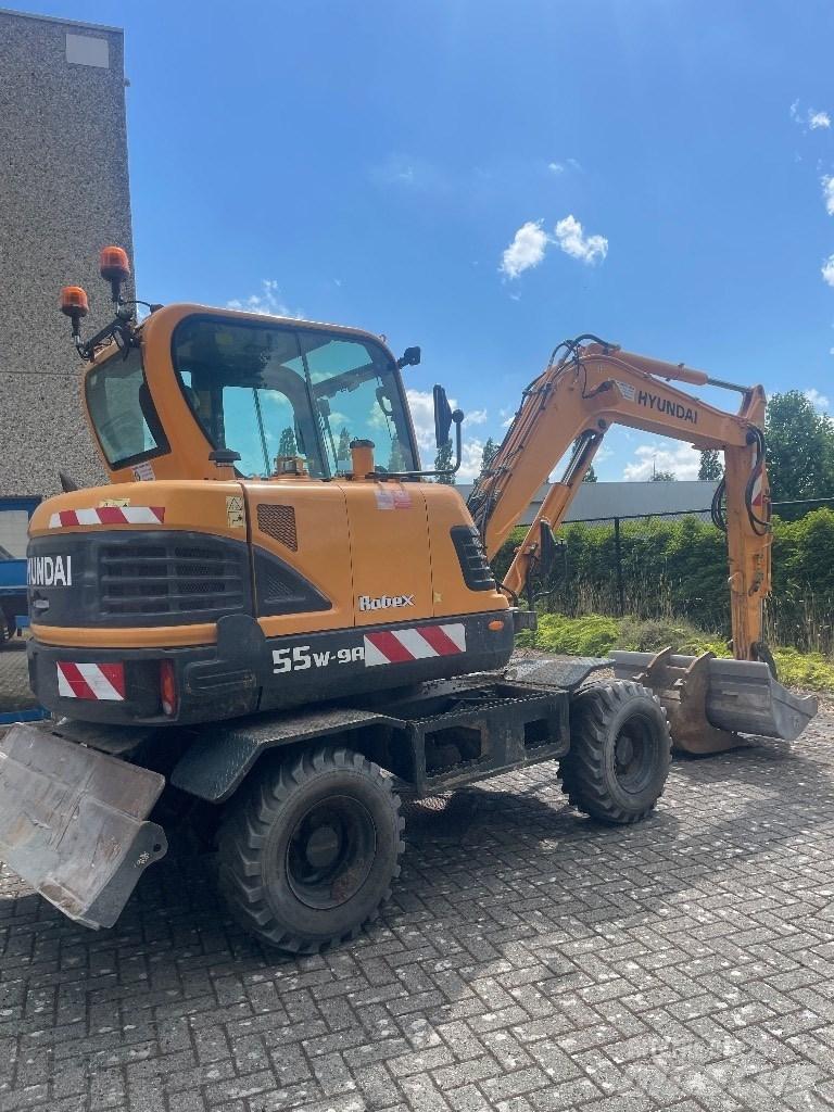 Hyundai 55w9a Kolesové rýpadlá