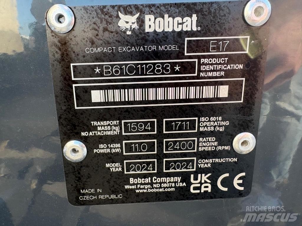 Bobcat E 17 Mini rýpadlá < 7t