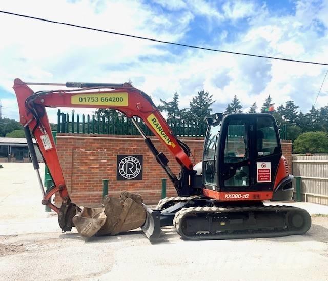 Kubota KX 080-4 Midi rýpadlá 7 t - 12 t