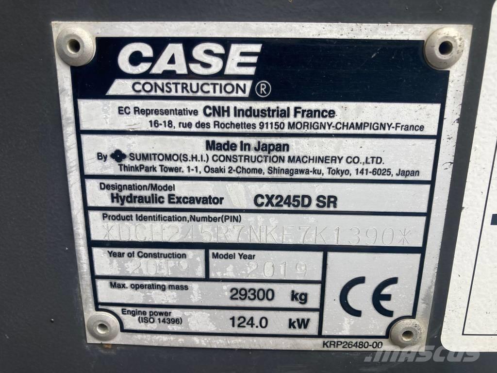 CASE CX 245 D SR LC Pásové rýpadlá